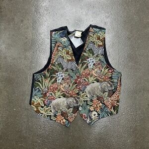 Vintage Animal Jacquard Vest